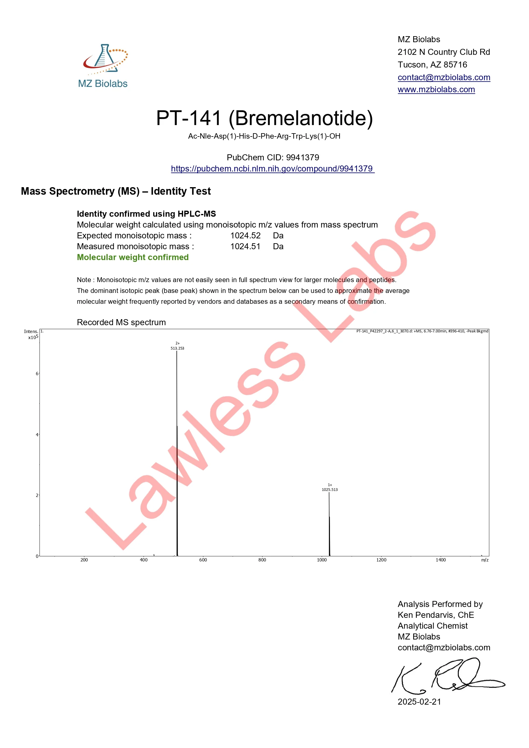 PT-141 - 10mg - 2