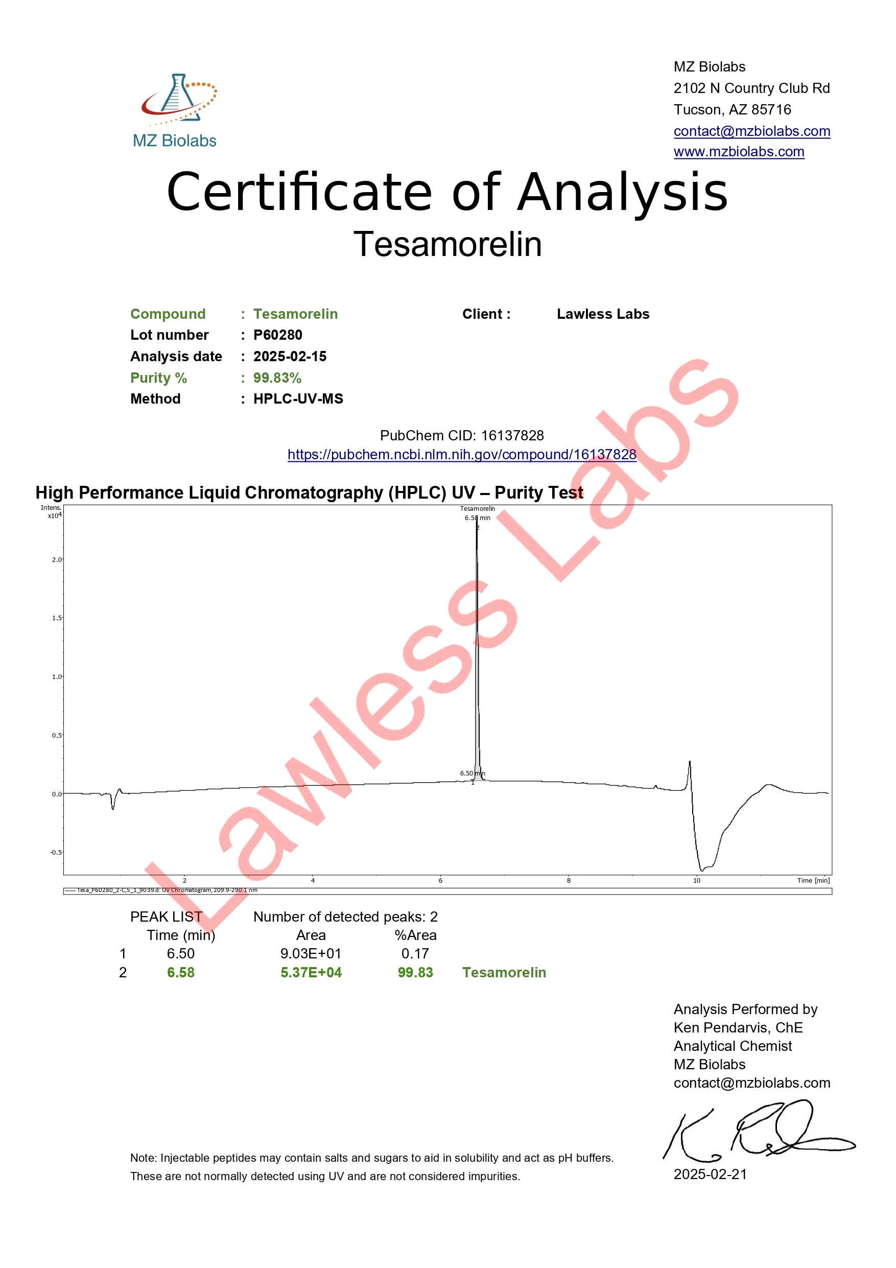 Tesamorelin-2mg - Image 1