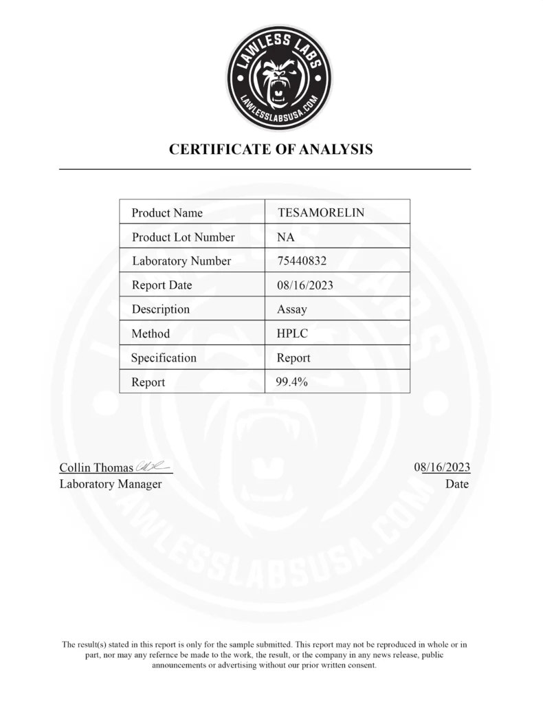 Tesamorelin Lab Results